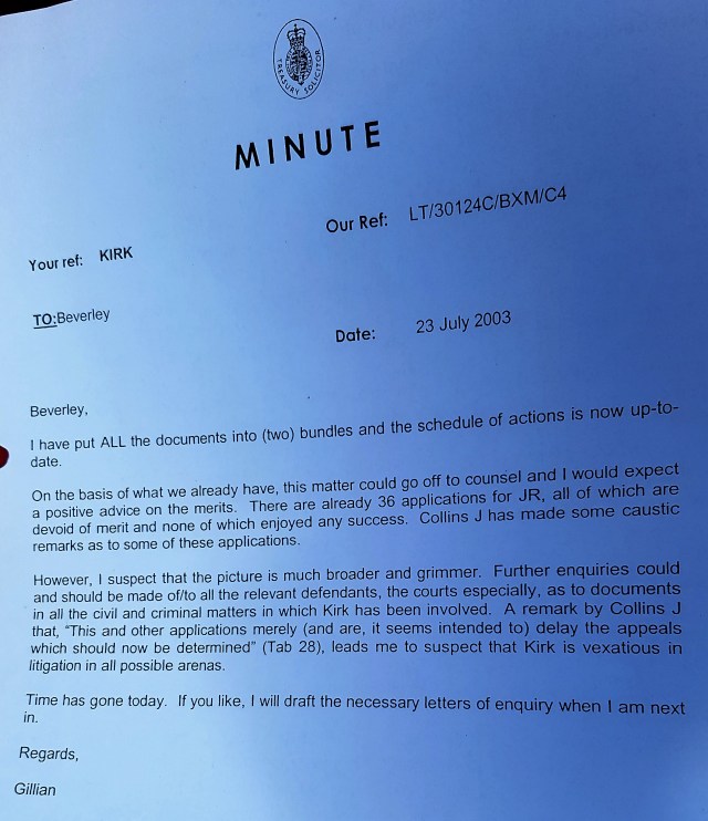 Vexatious Litigant Registration Attempt 2