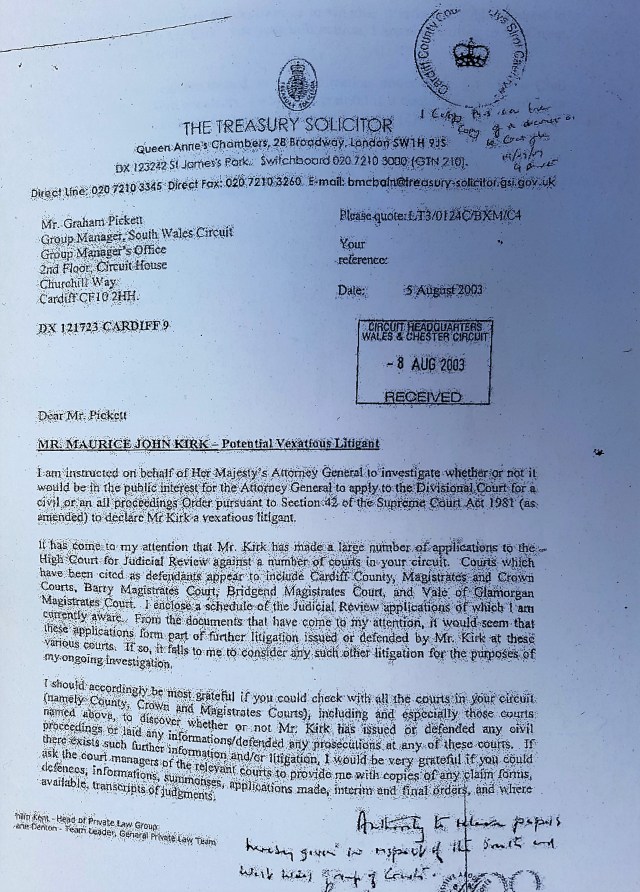 Vexatious Litigant Registration Attempt 4