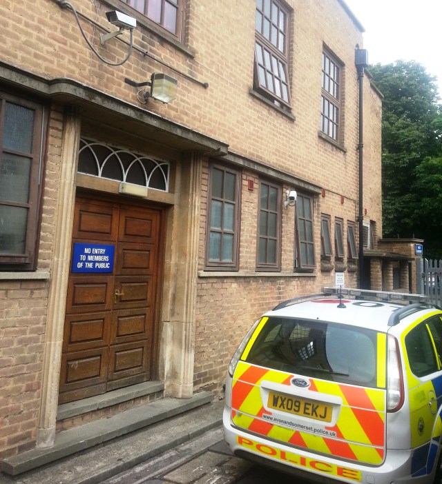 13 06 22 Taunton Police Station Back Door