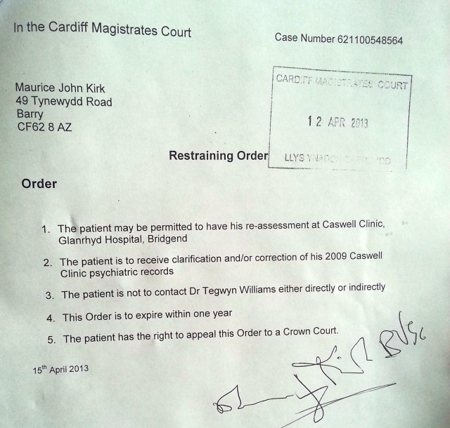 13 04 15 Restraining Order