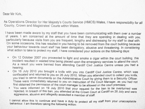 10 07 26 Luigi Stranati refusal to Cardifrf Courts